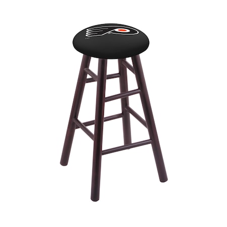 Maple Counter Stool,Dark Cherry Finish,Philadelphia Flyers Seat